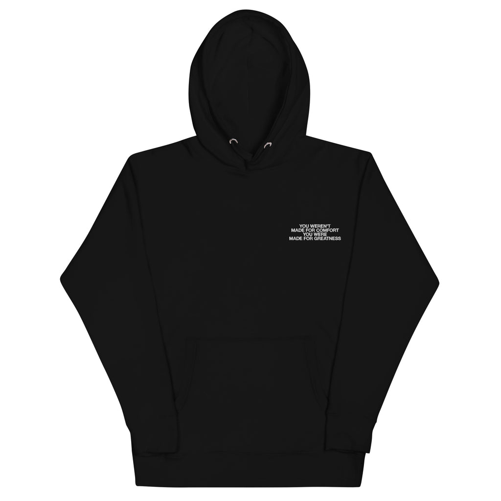 "Made for Greatness" Christian Catholic Pullover Hoodie in Black | PAL Campaign