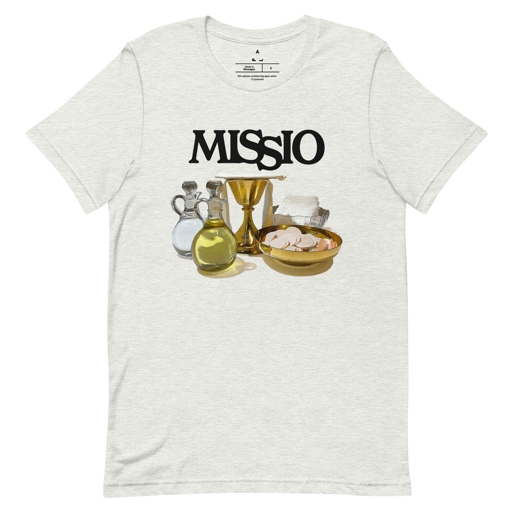 "Missio" Christian Catholic T-Shirt in Ash | PAL Campaign