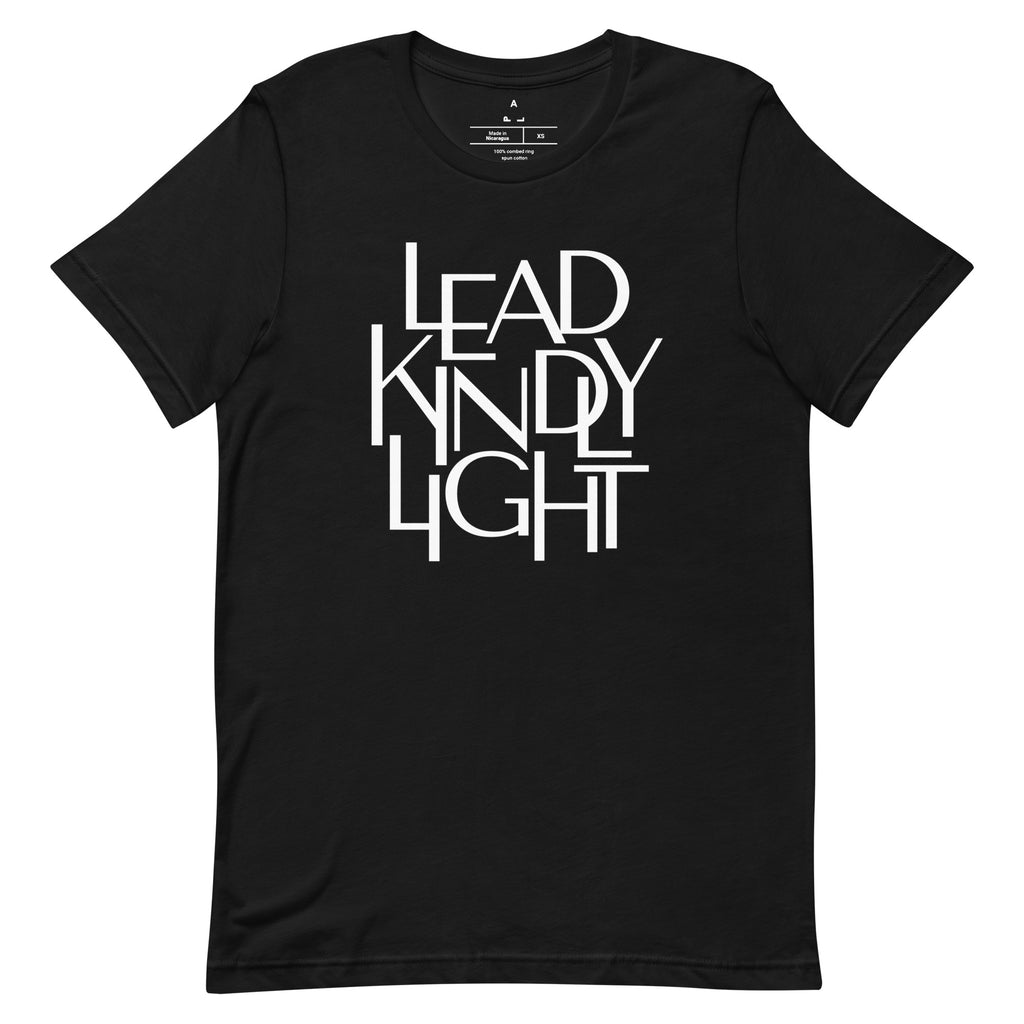 "Lead Kindly Light" Christian Catholic T-Shirt in Black | PAL Campaign