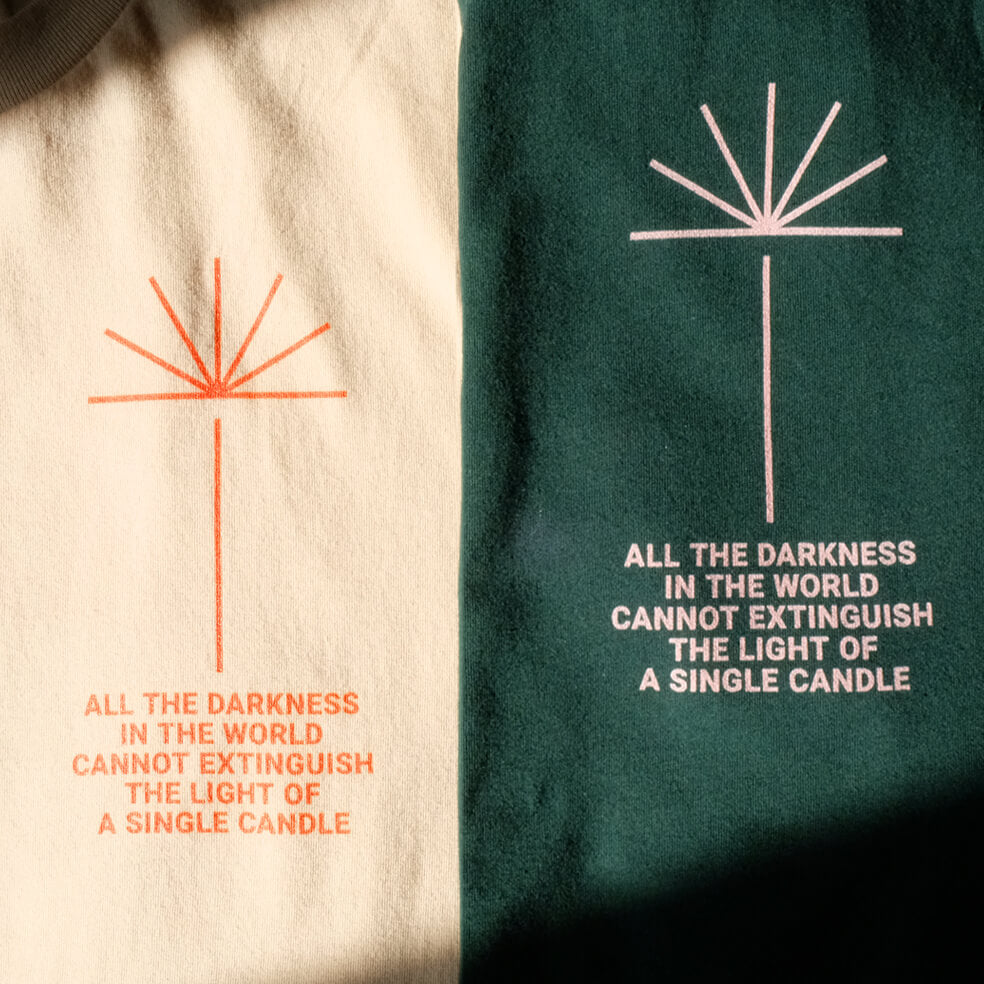 "Candlelight" Christian Catholic T-Shirt | PAL Campaign