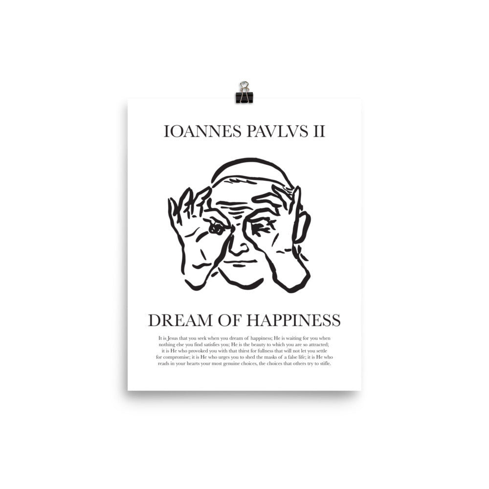Dream of Happiness - JP2 Christian Catholic Poster Print | PAL Campaign