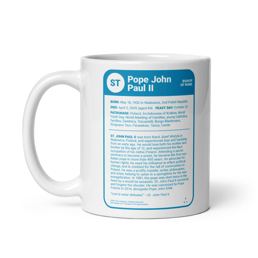 "JP2 Saint Card" Christian Catholic Mug 11oz | PAL Campaign