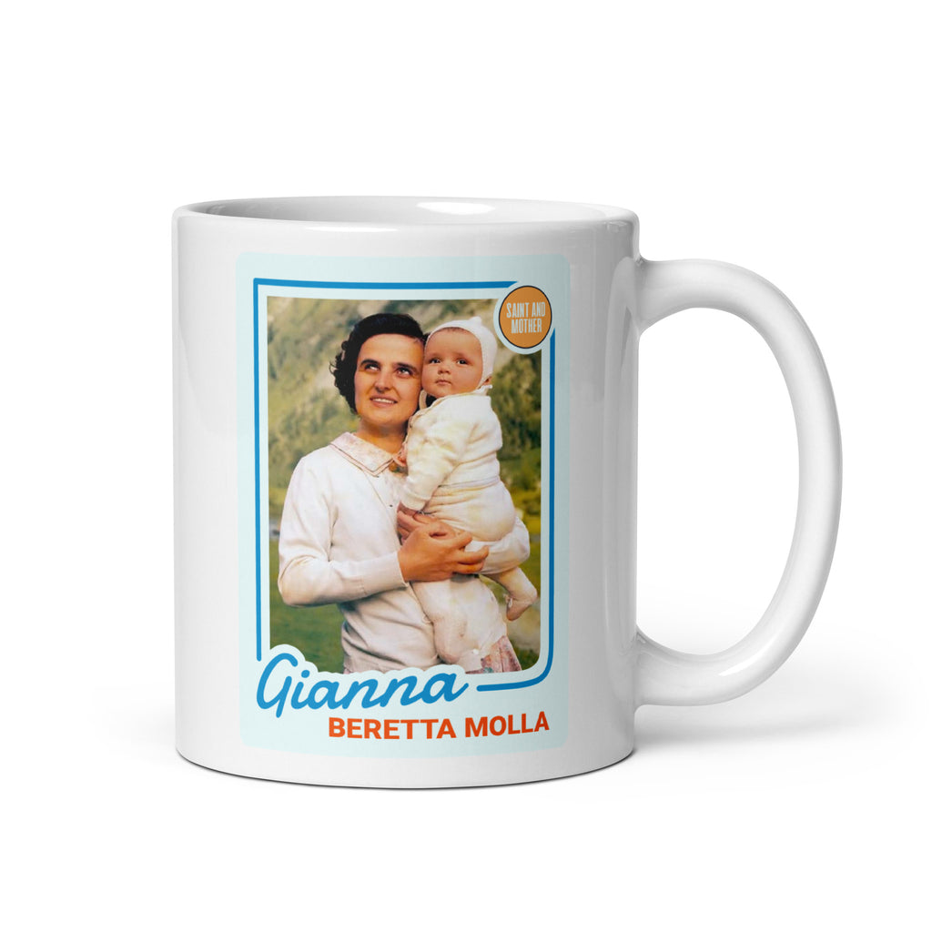 "Gianna Beretta Molla" Christian Catholic Saint Card Mug 11oz | PAL Campaign