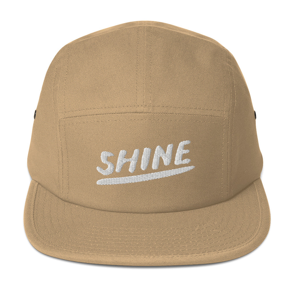 Shine Christian Catholic 5 Panel Camper Hat in Stone | PAL Campaign