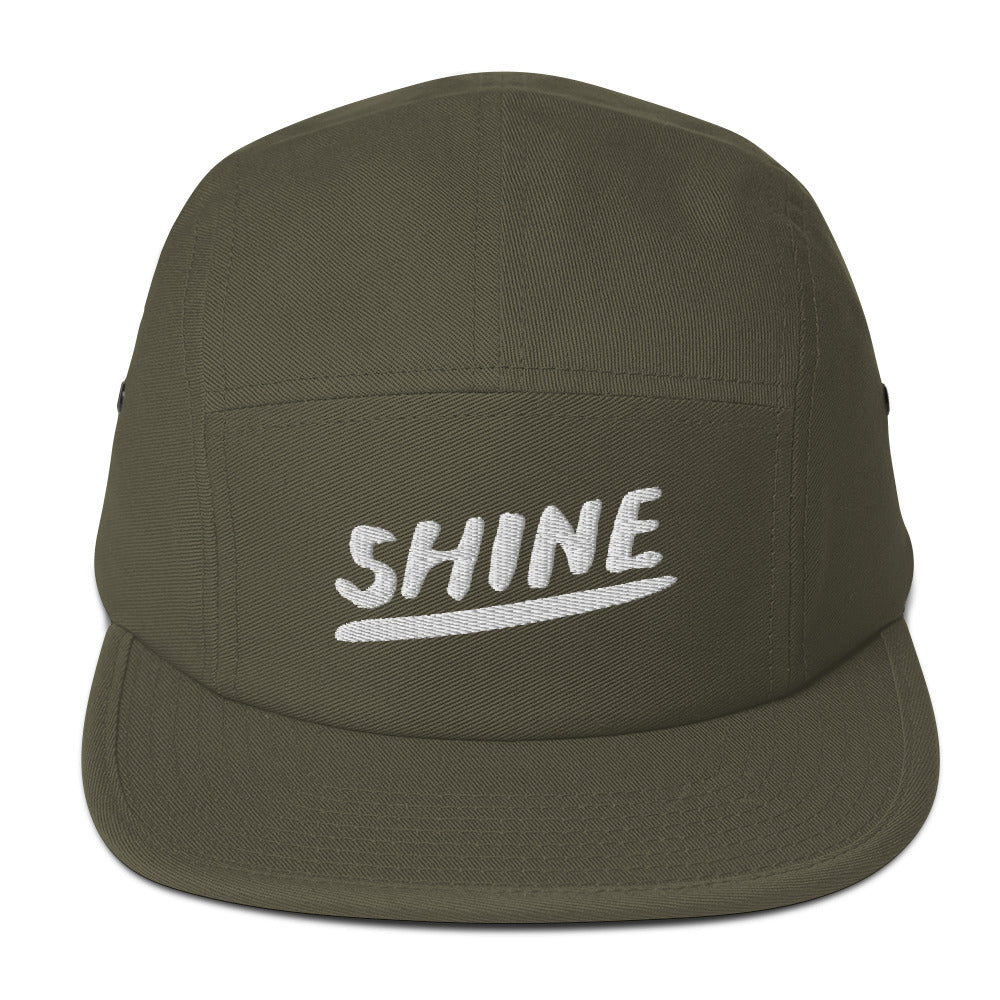 Shine Christian Catholic 5 Panel Camper Hat in Olive | PAL Campaign