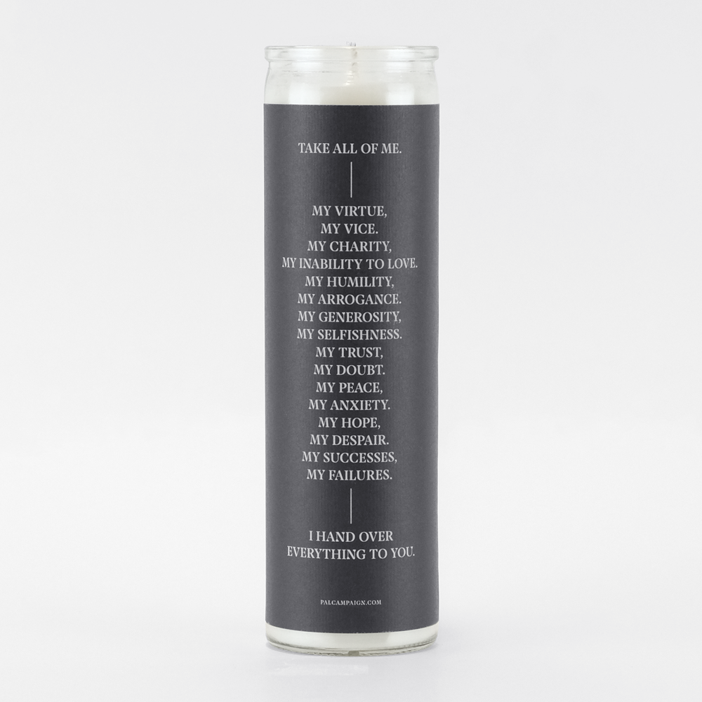 All of Me Christian Catholic Prayer Candle | PAL Campaign