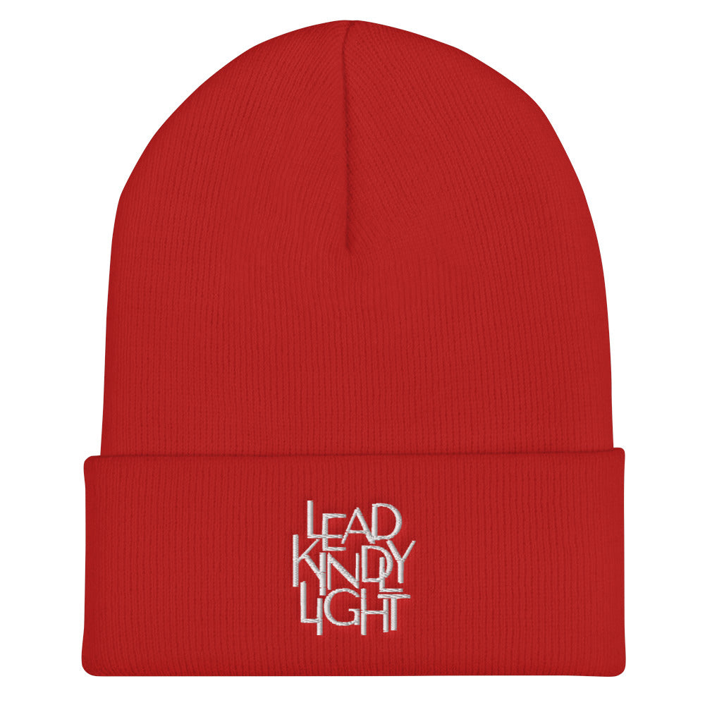 Lead Kindly Light Christian Catholic Beanie in Red | PAL Campaign