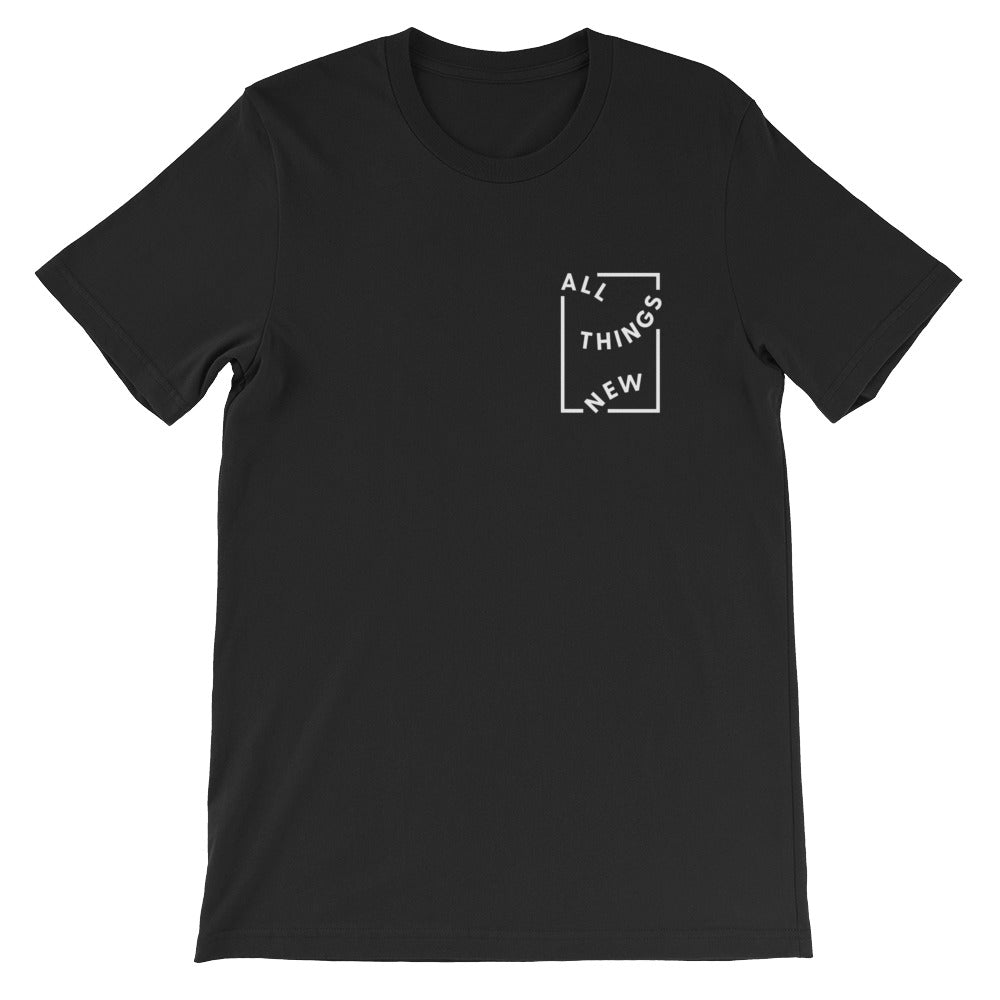 All Things New Christian Catholic T-Shirt in Black | PAL Campaign