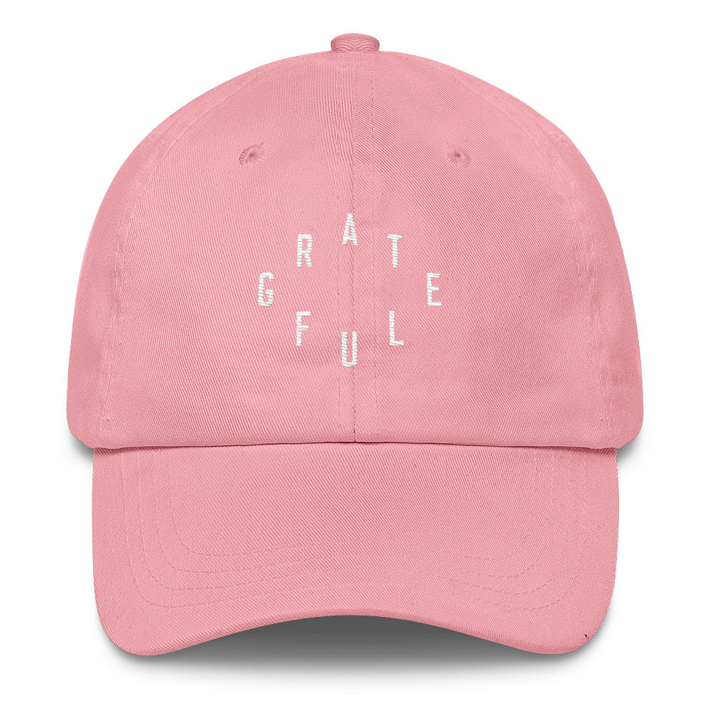 Grateful Christian Catholic Dad Hat in Light Pink | PAL Campaign