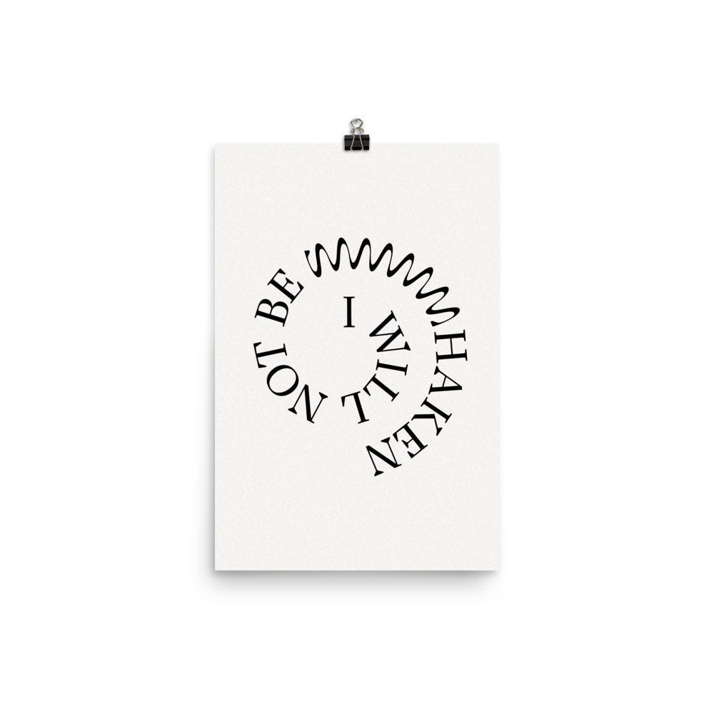 Not Be Shaken Christian Catholic Poster Print in Off-White 12"x18" | PAL Campaign