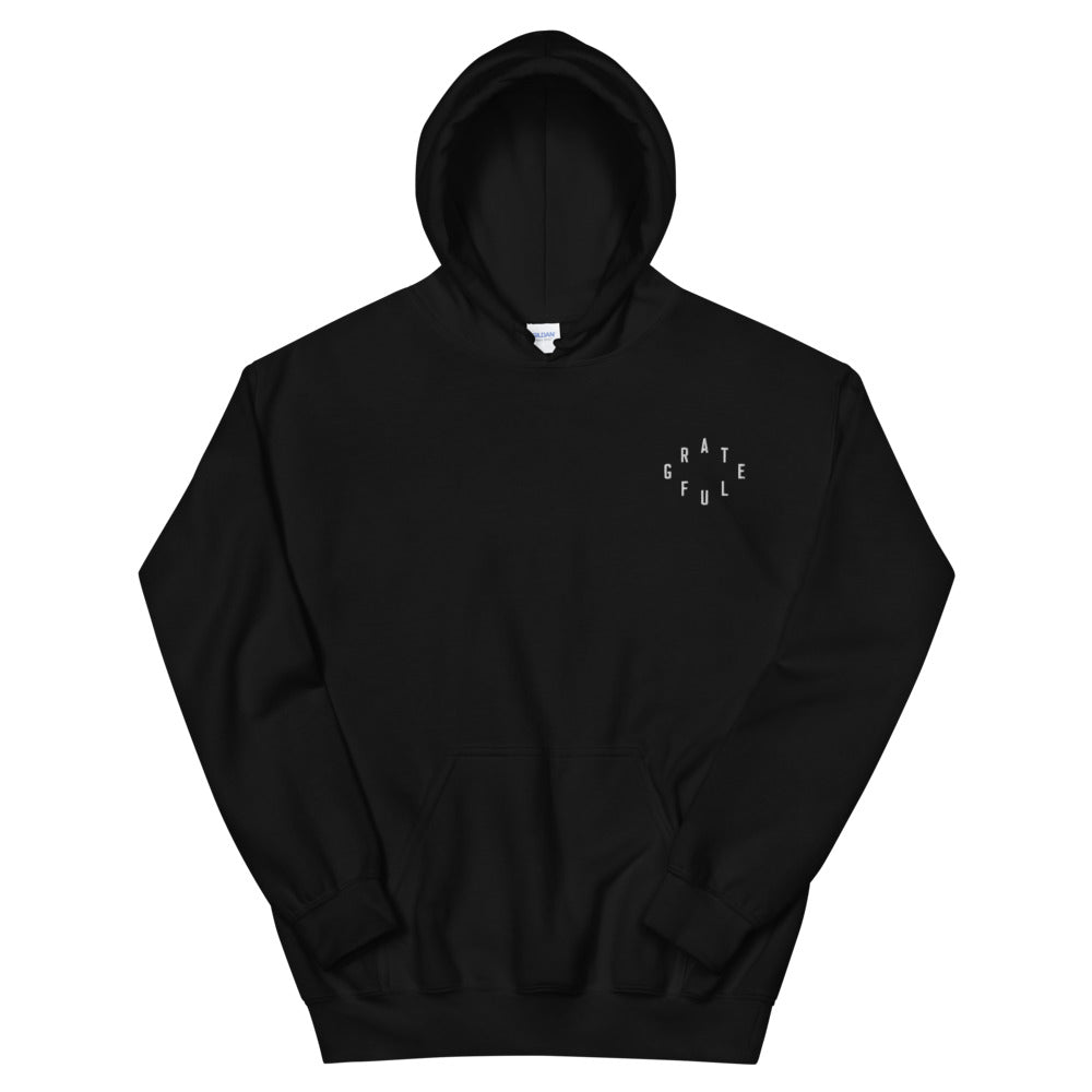 Grateful Christian Catholic Pullover Hoodie in Black | PAL Campaign