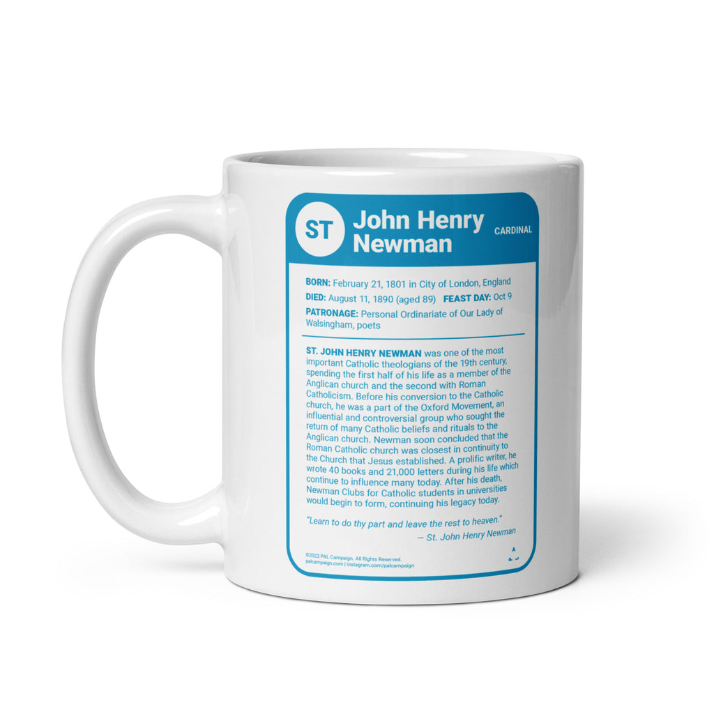 "St. John Henry Newman" Christian Catholic Saint Deck Mug | PAL Campaign