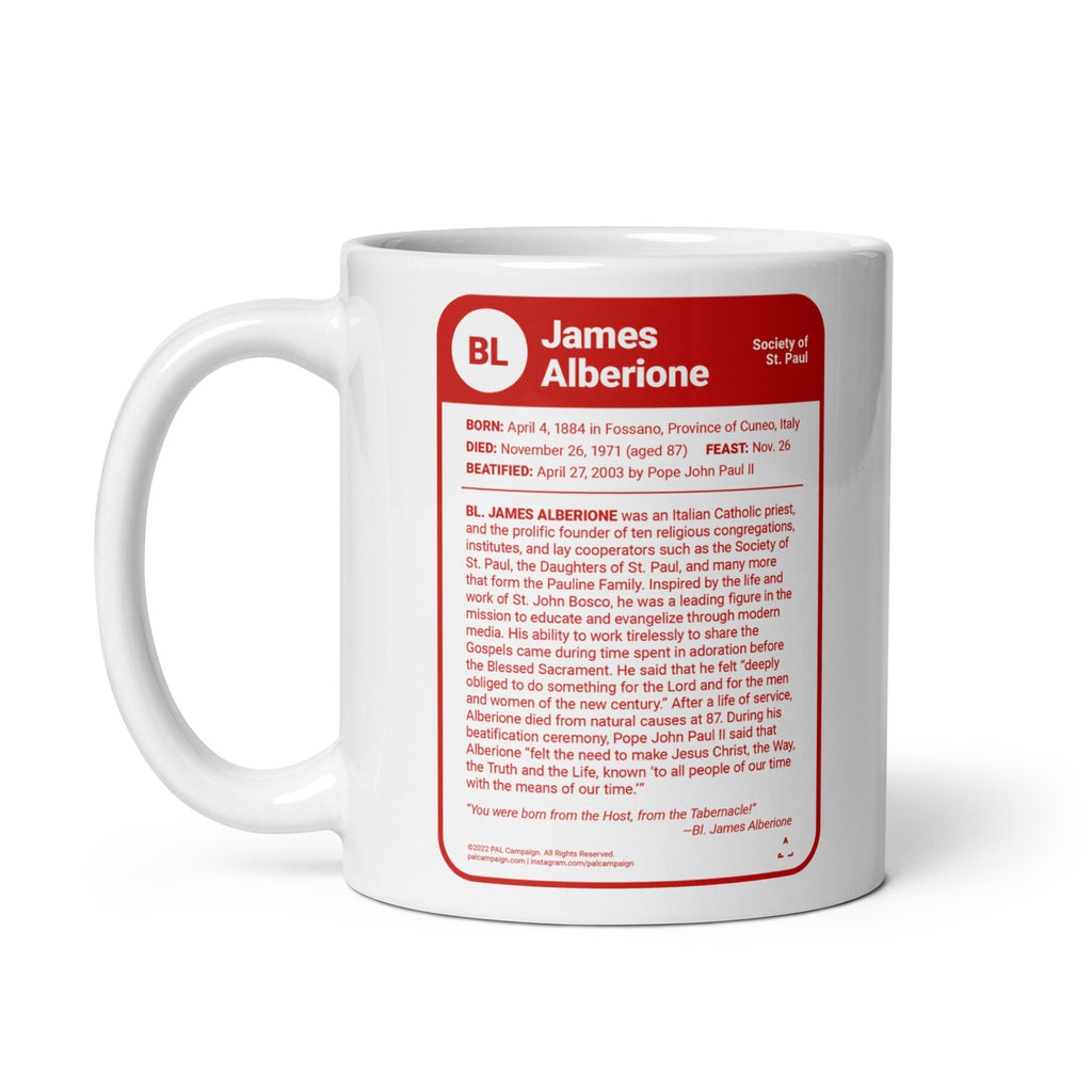 "Bl. James Alberione" Christian Catholic Saint Deck Mug | PAL Campaign