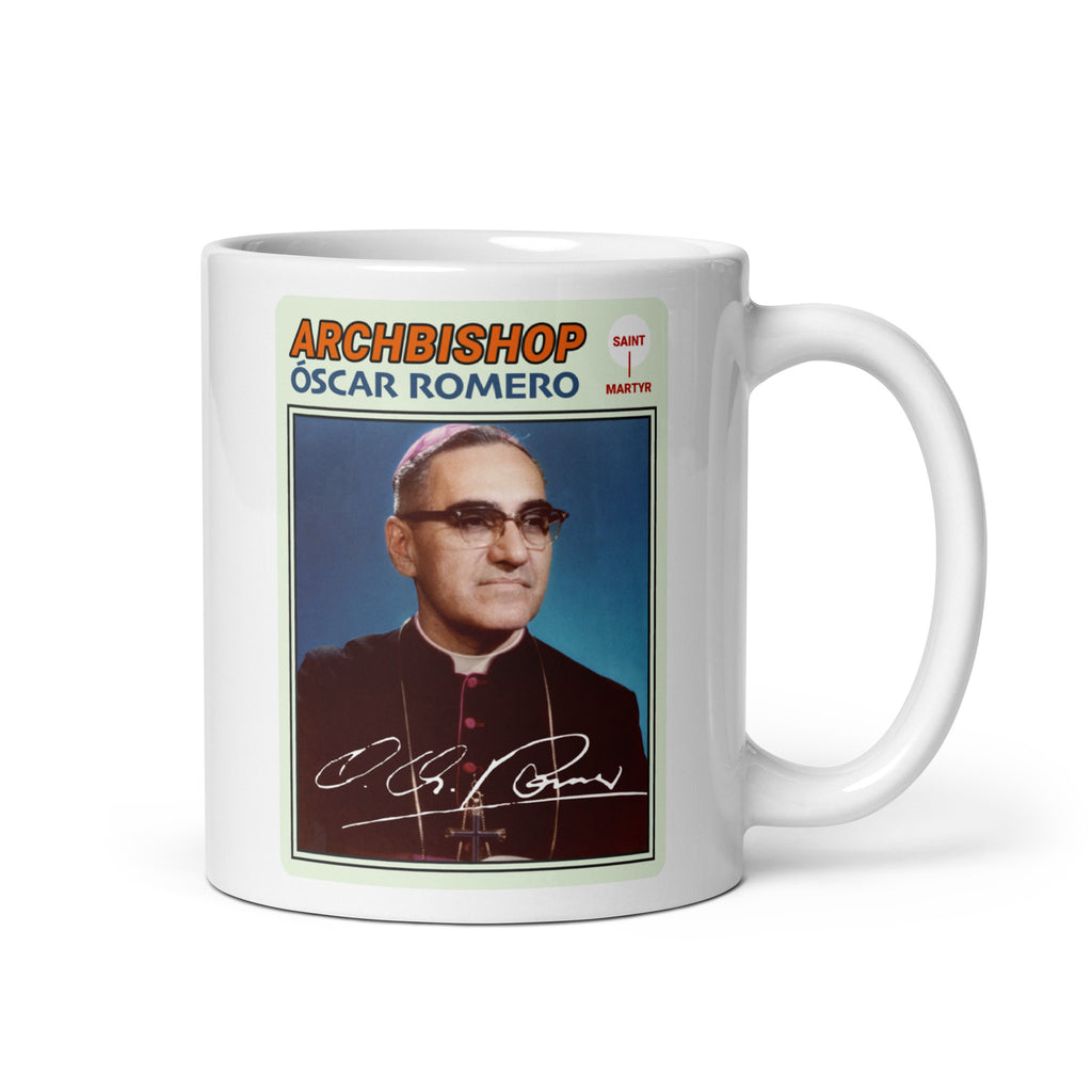 "Óscar Romero" Christian Catholic Saint Card Mug 11oz | PAL Campaign