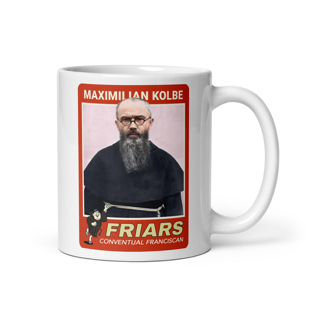 "Maximilian Kolbe" Christian Catholic Saint Card Mug 11oz | PAL Campaign