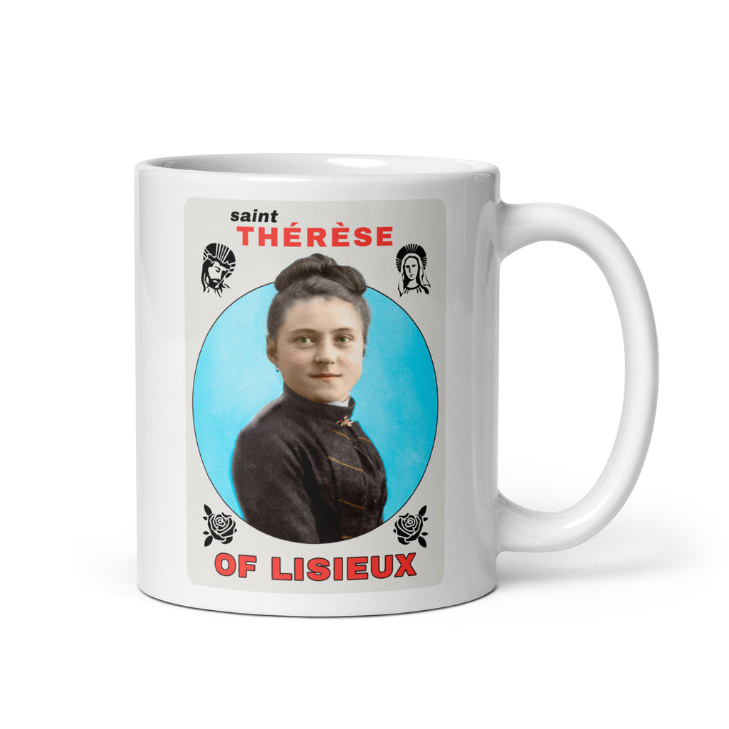 "Thérèse of Lisieux" Christian Catholic Saint Card Mug 11oz | PAL Campaign